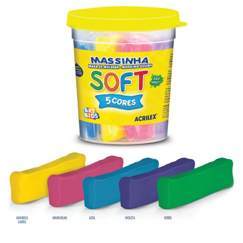 Massinha de Modelar Soft Art Kids 325gr Acrilex (1 unidade)