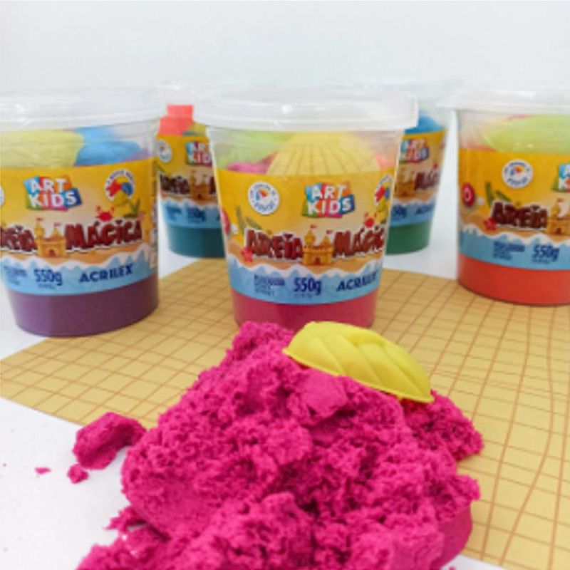 Areia Mágica Art Kids Acrilex (550 gramas)-verde