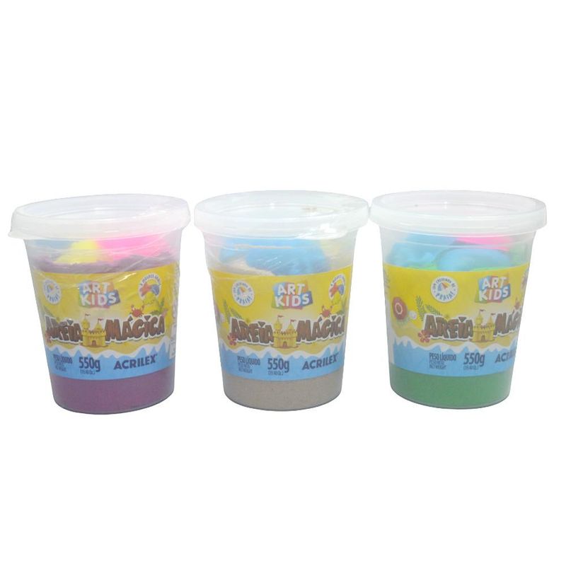 Areia Mágica Art Kids Acrilex (550 gramas)-verde