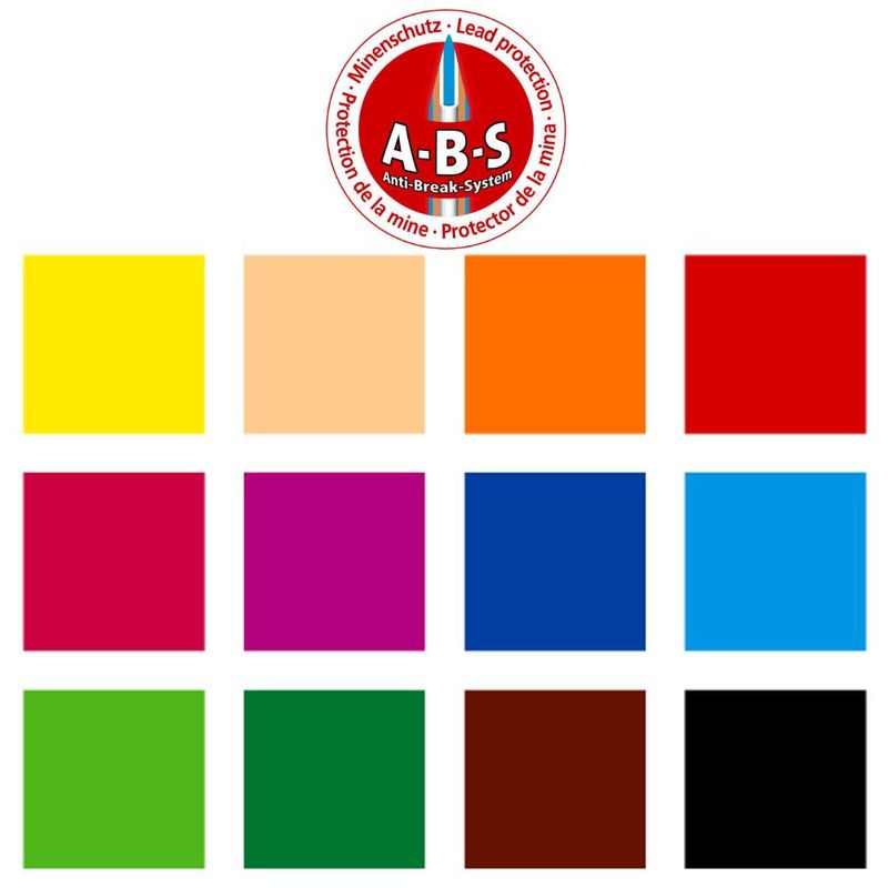 Lápis de Cor Aquarelável Noris C/ 12 Cores Ref. 144 10NC12 + 1 Pincel Staedtler (13 unidades)