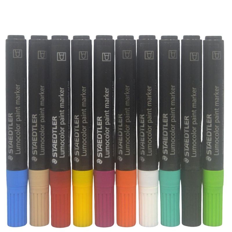 Lumocolor Paint Marker Ponta 2.4mm Ref. 349 Staedtler (01 unidade)-branco