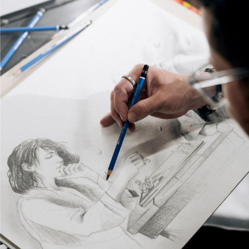 Lápis Premium de Desenho Mars Lumograph Ref. 100 Staedtler (01 unidade)-12B
