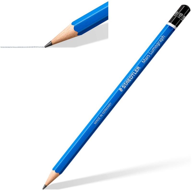 Lápis Premium de Desenho Mars Lumograph Ref. 100 Staedtler (01 unidade)-12B