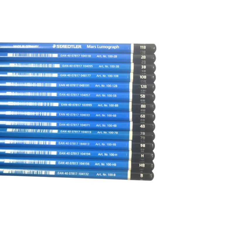 Lápis Premium de Desenho Mars Lumograph Ref. 100 Staedtler (01 unidade)-12B