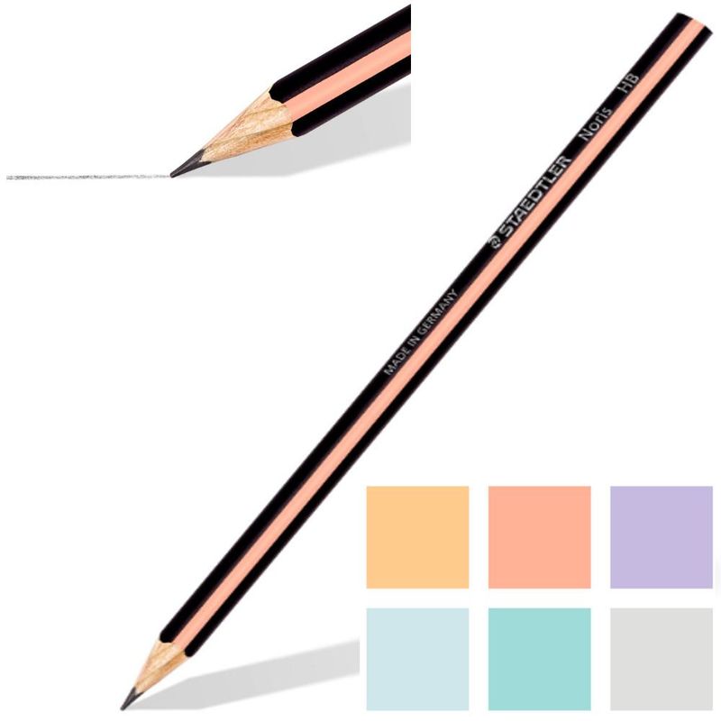 Lápis Grafite Triangular Noris Ref. 118 HB Staedtler (01 unidade)-branco