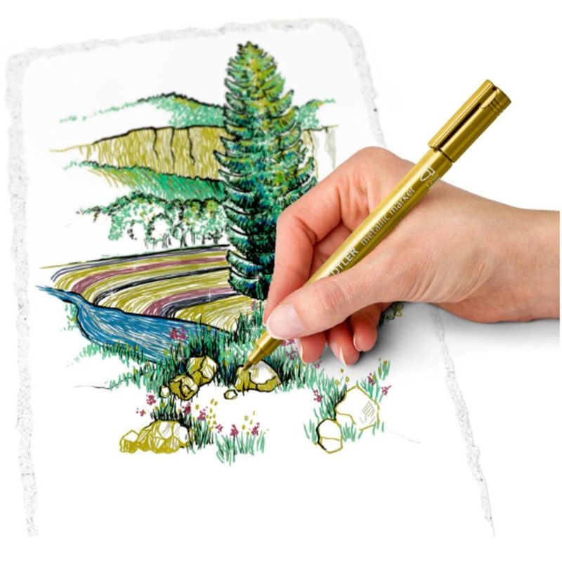 Caneta Metálica Metallic Pen Ref. 8323 1.2mm Staedtler (01 unidade)-vermelho