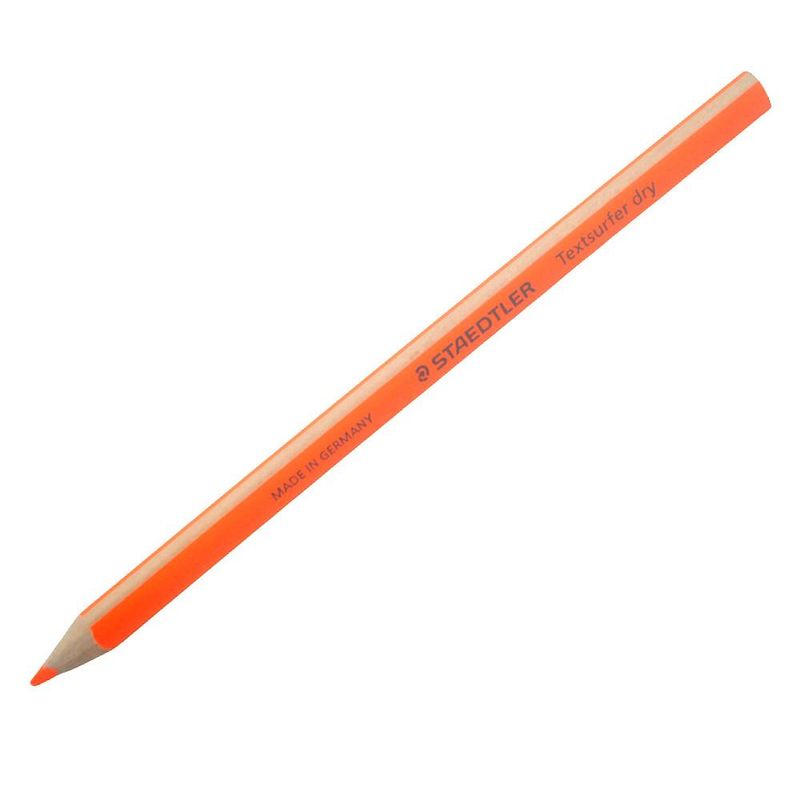 Lápis Marca Texto Triangular Textsurfer Dry Ref. 128 64 Laranja Staedtler (01 unidade)