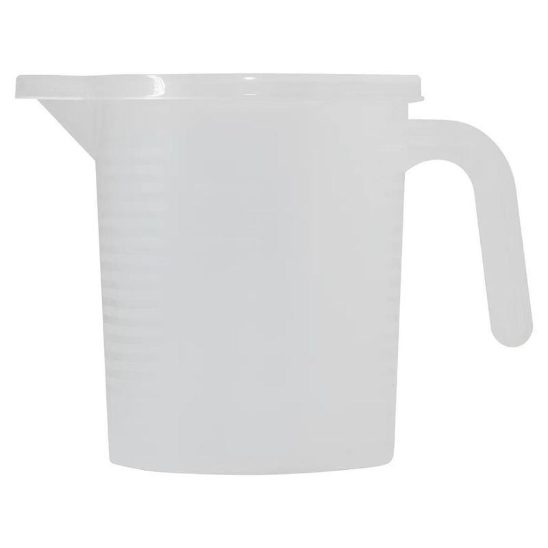 Jarra Graduada Plástica C/ Alça Tampa 500 ML Ref.: 002 Solrac (01 unidade)