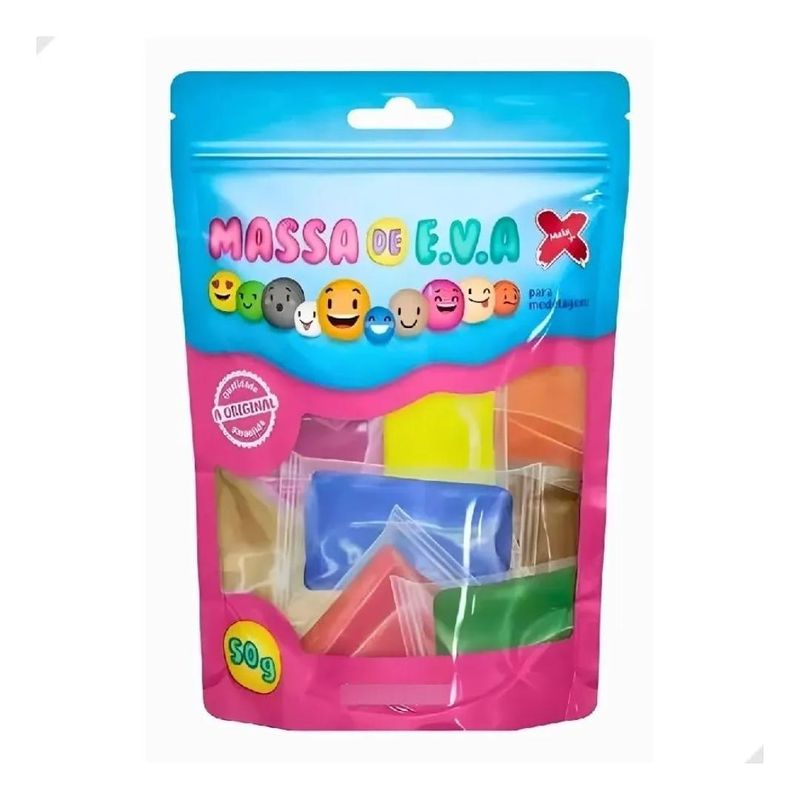 Massa de Eva 10 Cores Ref.: 13022 Make+ (50 gramas)