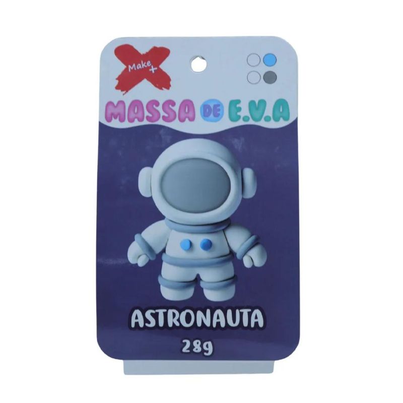 Massa De EVA 28 G Pote C/ 4 Cores Astronauta Ref.: 13063 Make+ (01 unidade)