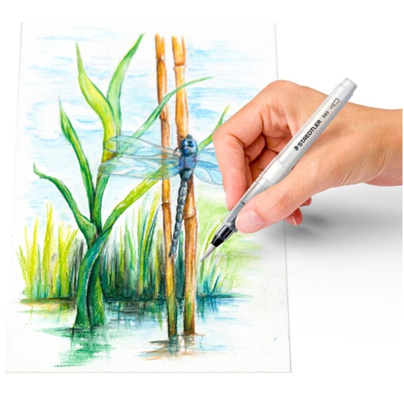 Pincel  P/ Aquarela C/ Reservatório de Água Ref. 949 Staedtler (04 unidades)
