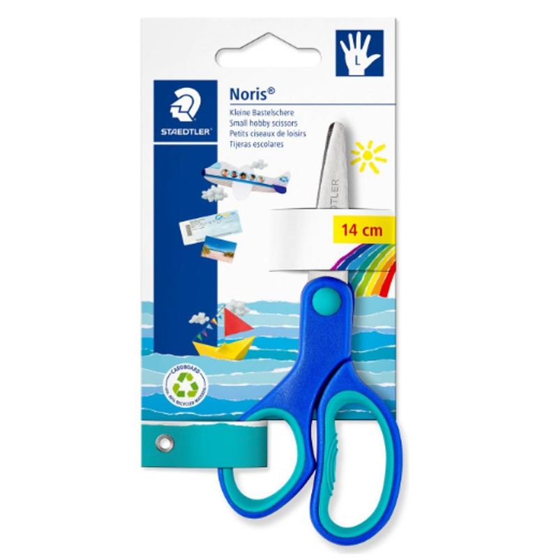 Tesoura Escolar Noris Club Canhoto Ref. 965 14cm Staedtler (01 unidade)