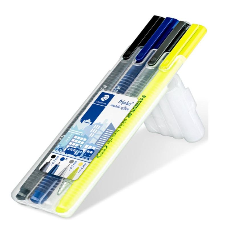 Conjunto Triplus Multiset Mobile Office Ref. 34-SB4 Staedtler (04 unidades)