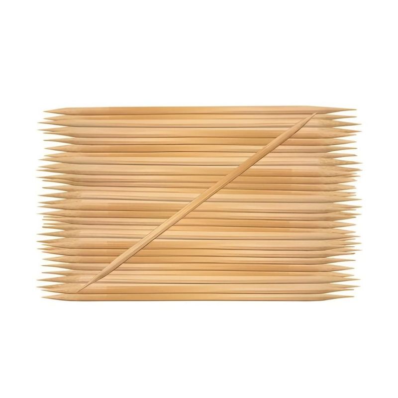 Palito de Cutícula de Bambu C/ 2 Pontas 14cm Vabene (100 unidades)