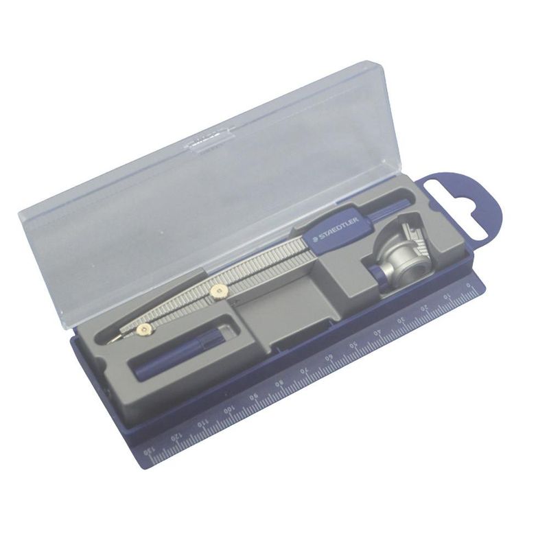 Compasso Escolar C/ Adaptador Universal Noris Ref. 550-60 Staedtler (03 peças)