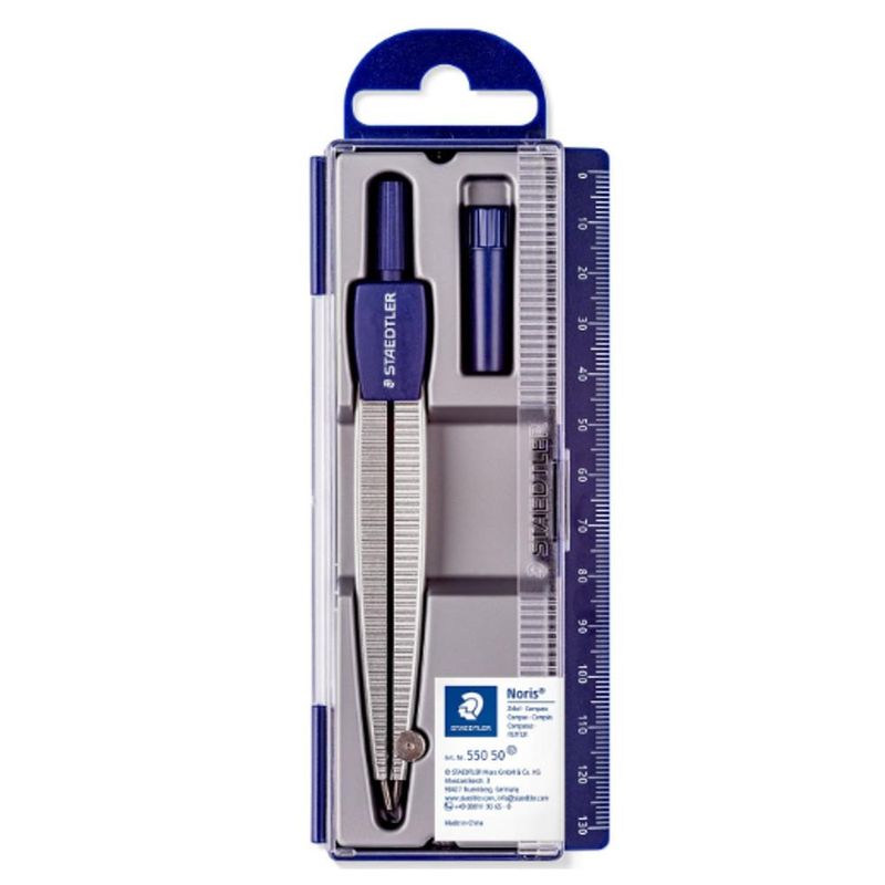 Compasso Escolar S/ Adaptador Noris Ref. 550-50 Staedtler (02 peças)