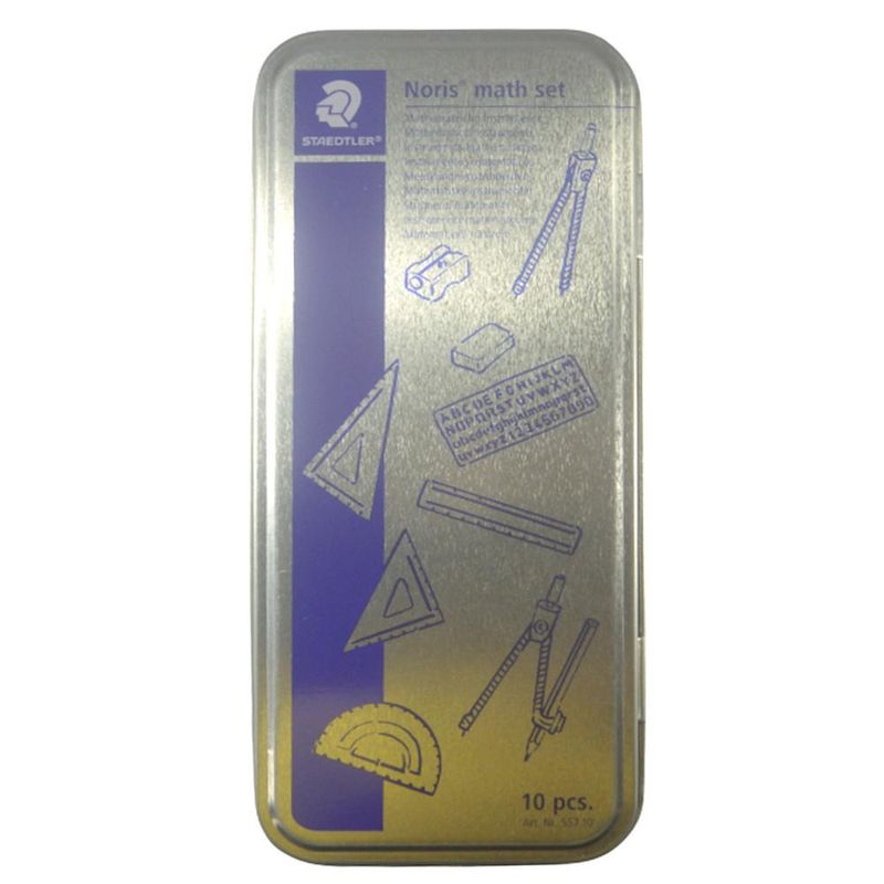 Conjunto Escolar P/ Desenho Geométrico Ref: 557-10 Staedtler (10 peças)