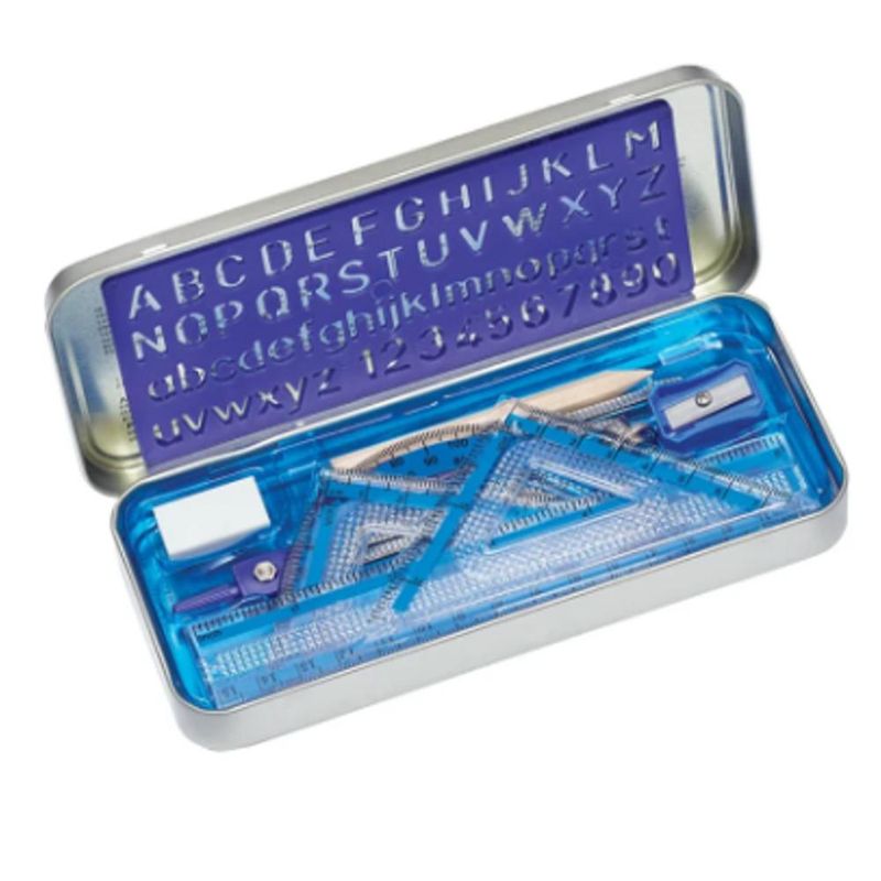 Conjunto Escolar P/ Desenho Geométrico Ref: 557-10 Staedtler (10 peças)