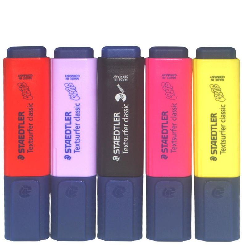Marca Texto Chanfrado Textsurfer Classic Colors Ref. 364 ~1-5mm Staedtler (01unidade)-vermelho