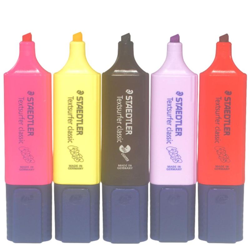 Marca Texto Chanfrado Textsurfer Classic Colors Ref. 364 ~1-5mm Staedtler (01unidade)-vermelho