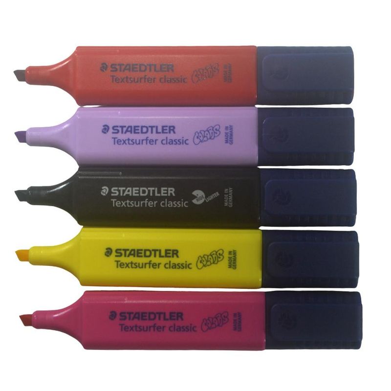 Marca Texto Chanfrado Textsurfer Classic Colors Ref. 364 ~1-5mm Staedtler (01unidade)-vermelho