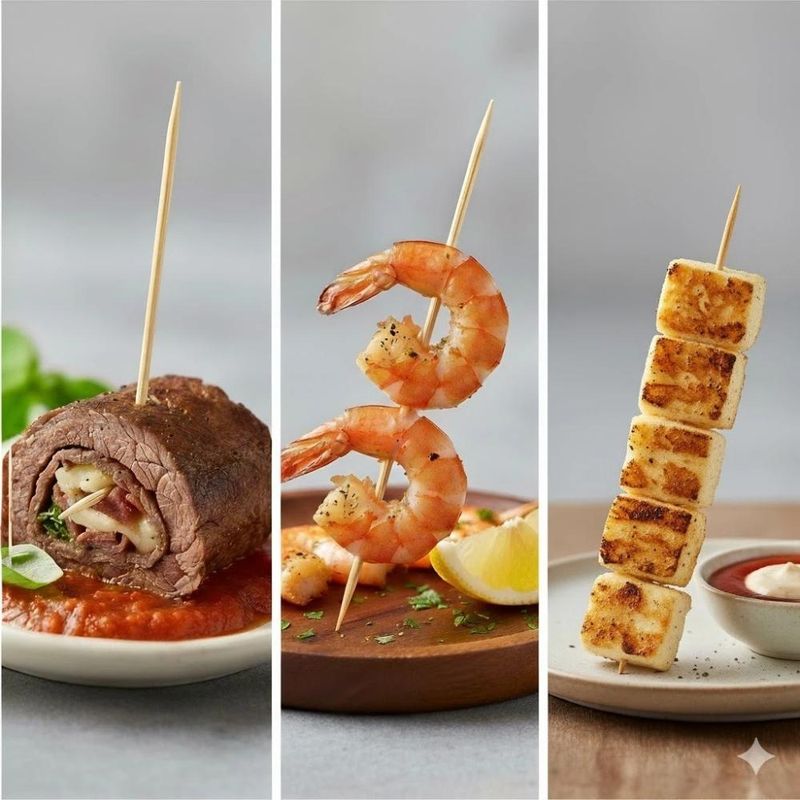 Palitos de Bambu P/ Petisco 10cm Vabene (100 unidades)