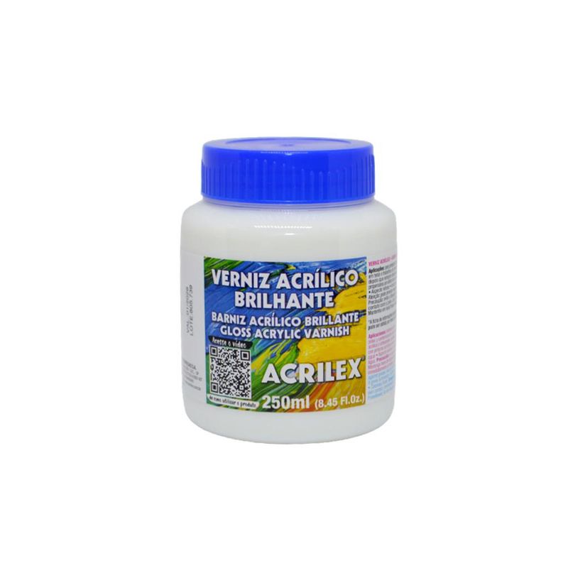 Verniz Acrílico Brilhante 250 ml Acrilex (1 unidade)