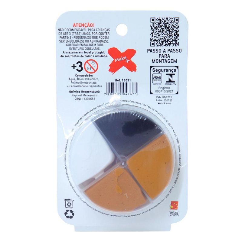 Massa De EVA 28 G C/4 Cores Capivara Ref.: 13030 Make+