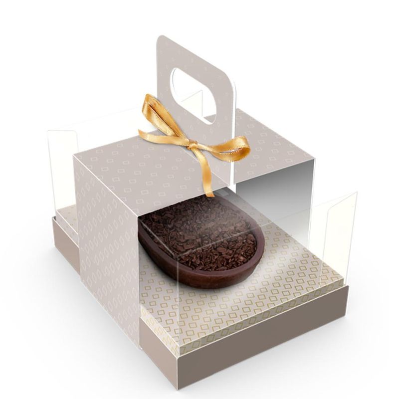 Caixa Alta P/ Ovo de Colher Ajustável C/ Cinta S/ Colher Fendi Páscoa Clássica 150/250gr Ref. C5329 Ideia (01 unidade)