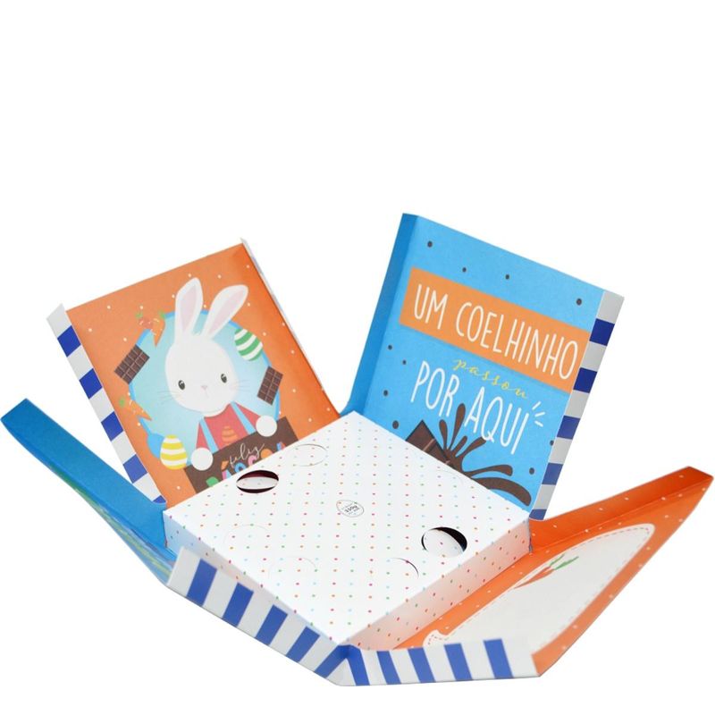 Caixa Surpresa Brilho de Páscoa Azul Ref. 13003883 Cromus (01 unidade)