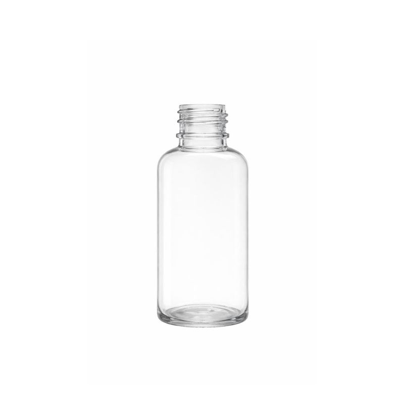 Frasco PET Modelo Oval Incolor 30ml Rosca 20/410 Premium Plastic (01 unidade)