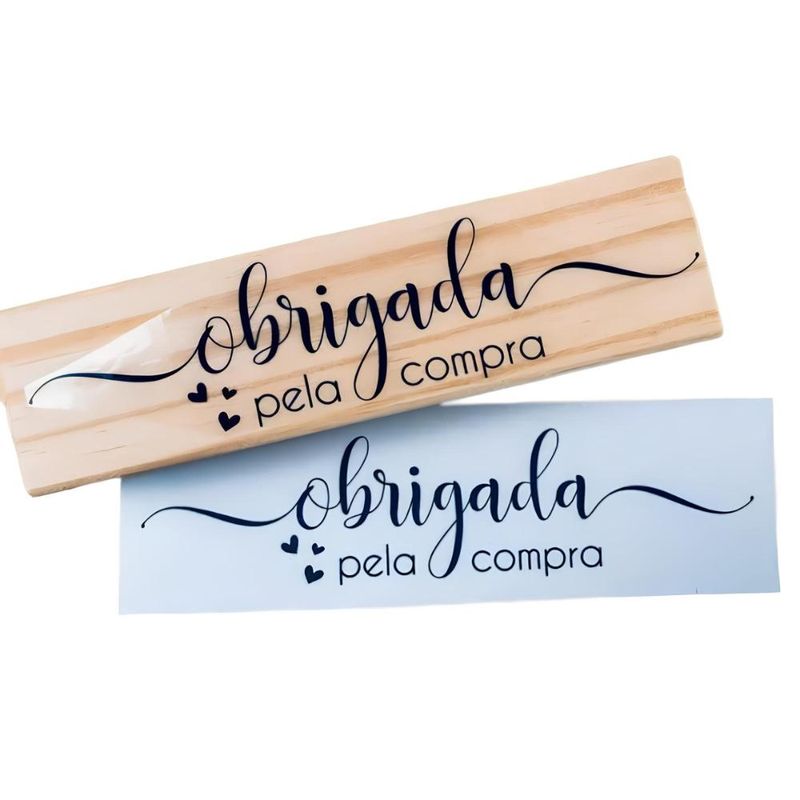 Carimbo P/ Artesanato Obrigada Pelas Compras Os Carimbeiros (01 unidade)