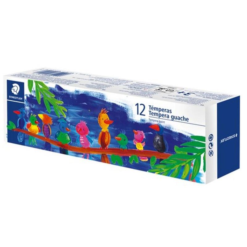 Tinta Tempera Guache C/ 12 Cores 20ml Ref. 8859 Staedtler (12 unidades)