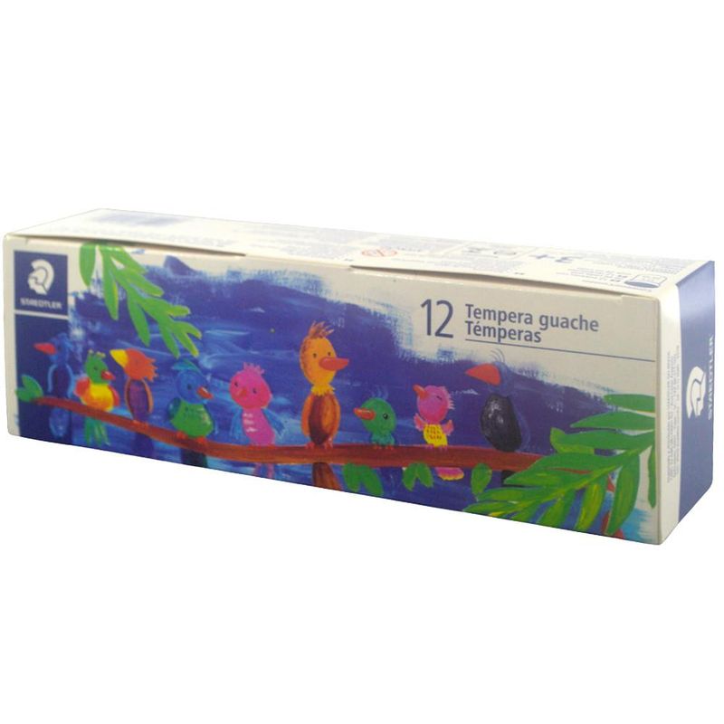 Tinta Tempera Guache C/ 12 Cores 20ml Ref. 8859 Staedtler (12 unidades)