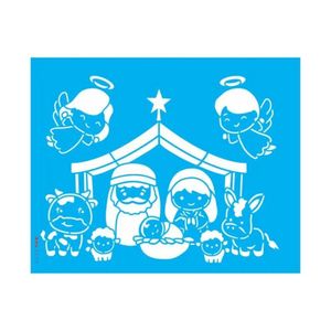 Stencil Simples Manjedoura Infantil 20x25 Ref.: OPA3713 Opa Criando Arte (01 unidade)