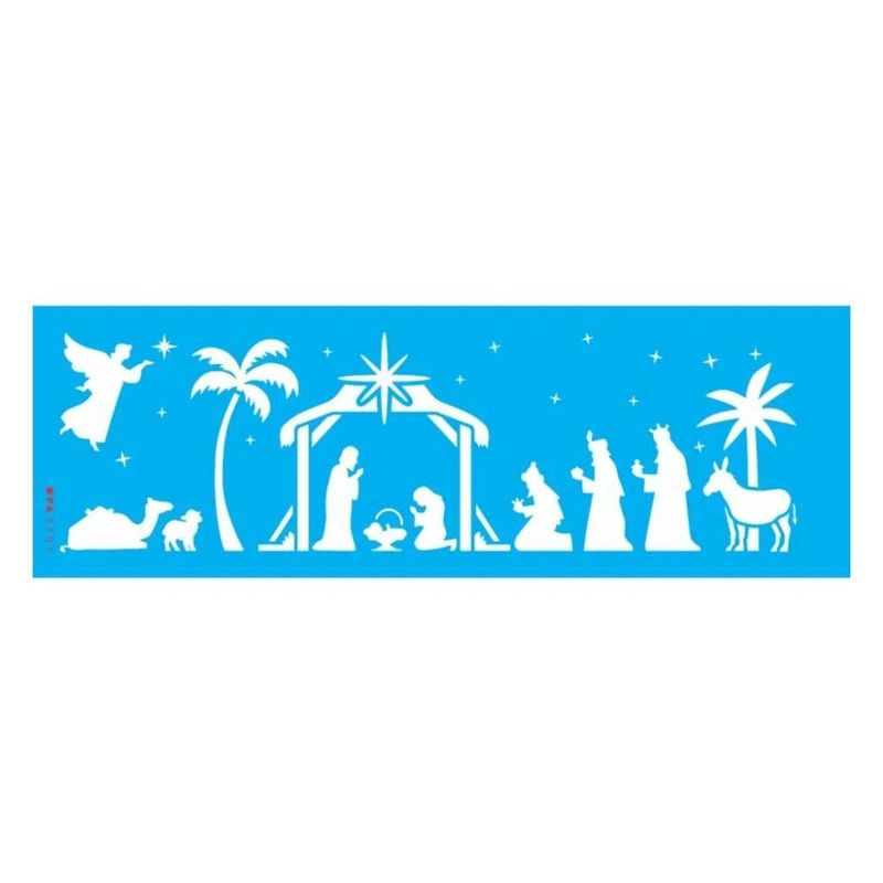 Stencil Simples Manjedoura Silhueta 10x30 Ref.: OPA3701 Opa Criando Arte (01 unidade)