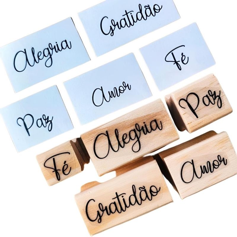 Carimbo P/ Artesanato Palavras Os Carimbeiros (05 Unidades)