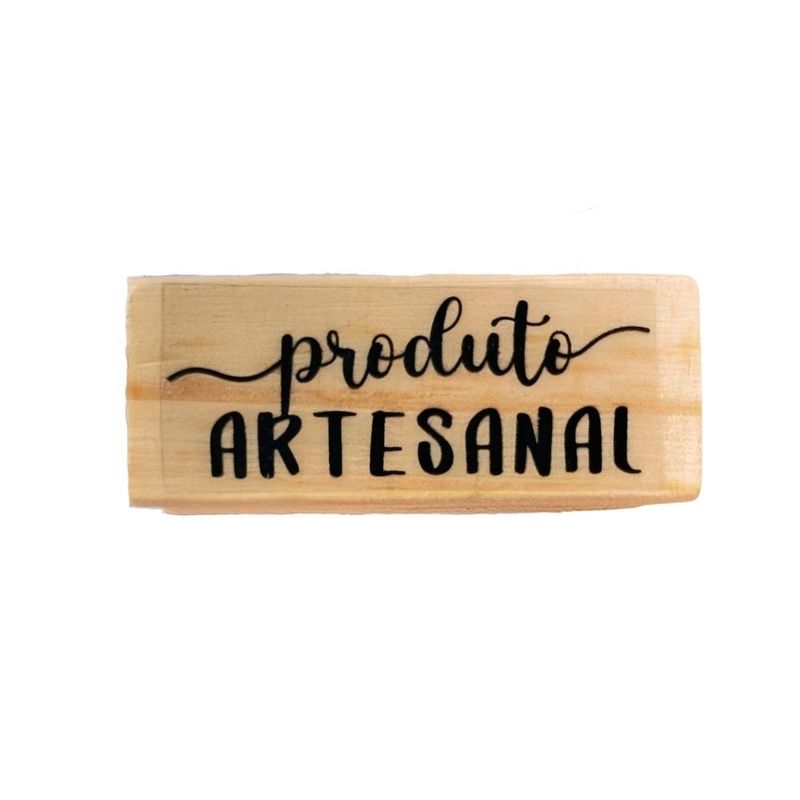 Carimbo P/ Artesanato Produto Artesanal Os Carimbeiros (01 unidade)