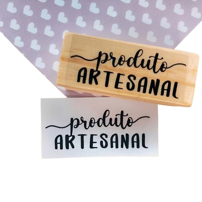 Carimbo P/ Artesanato Produto Artesanal Os Carimbeiros (01 unidade)