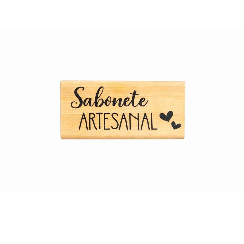 Carimbo P/ Artesanato Sabonete Artesanal Os Carimbeiros (01 unidade)