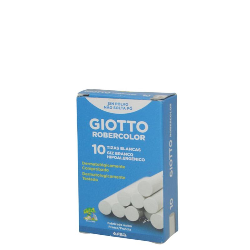 Giz Escolar Robercolor Branco Ref. 538700 Giotto (10 unidades)
