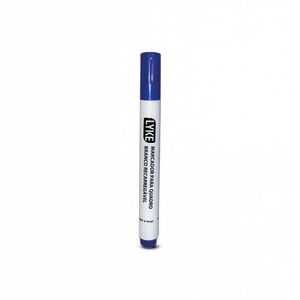 Marcador P/ Quadro Branco Recarregável Azul C/ Ponta Redonda 5mm Lyke (01 Unidade)