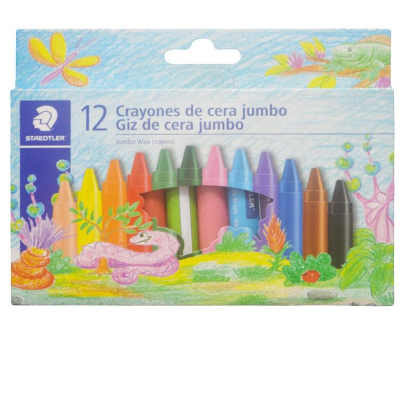 Giz de Cera Jumbo C/ 12 Cores 96gr Ref. 2299 Staedtler (12 unidades)