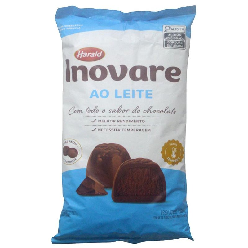 Cobertura em Gotas Inovare Sabor Chocolate ao Leite Harald (2.050kg)