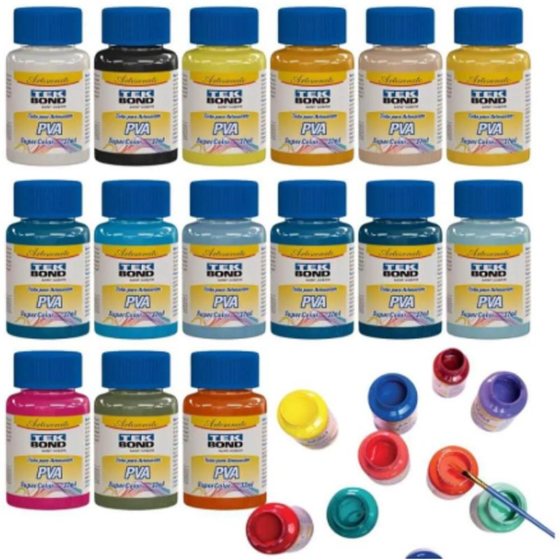 Tinta P/ Artesanato PVA 37ml Tek Bond (01 unidade)-branco