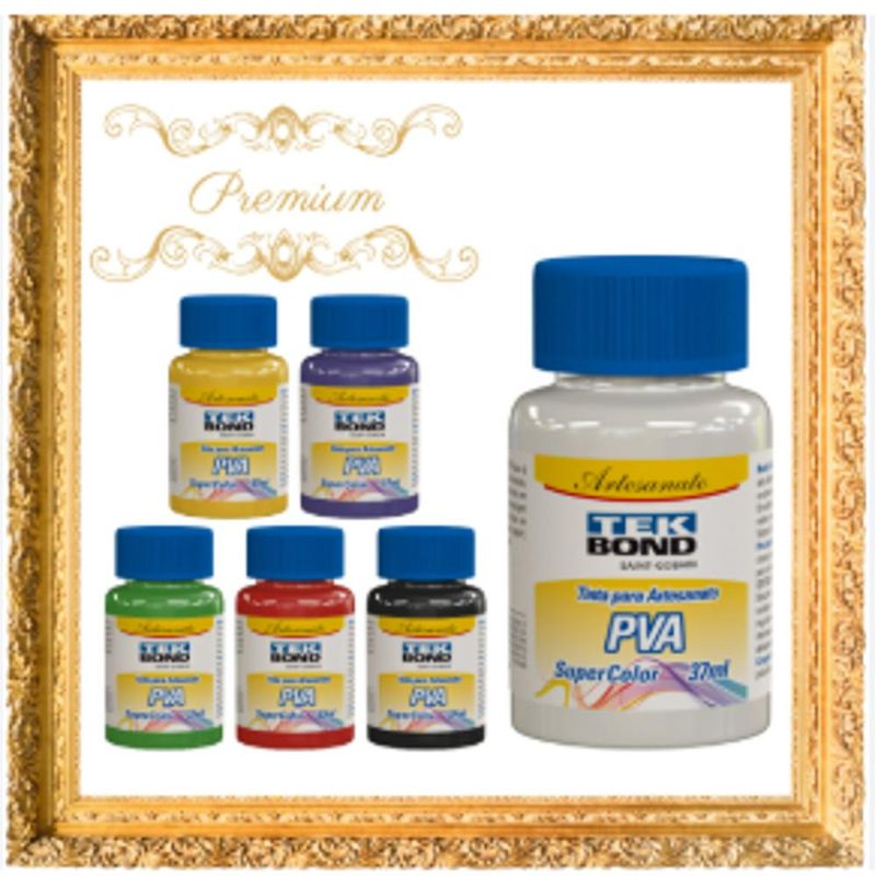Tinta P/ Artesanato PVA 37ml Tek Bond (01 unidade)-branco