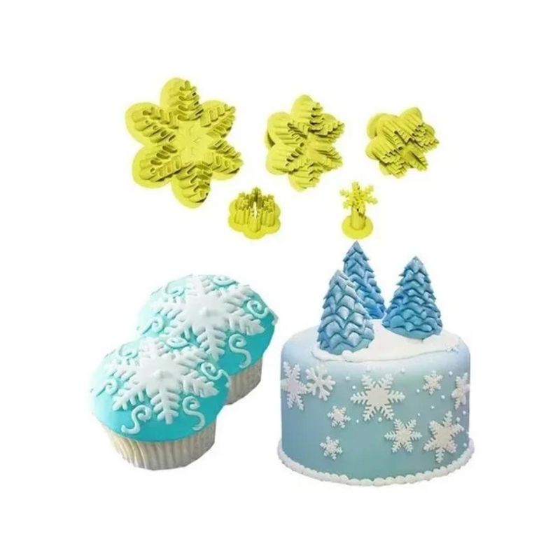 Kit Cortador Marcador Floco de Neve 1 BlueStar (04 unidades)