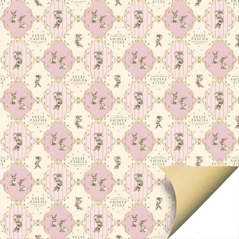 Papel Seda Classique Bunny Rosa 49x69 Ref.: 12100255 Cromus (25 unidades)