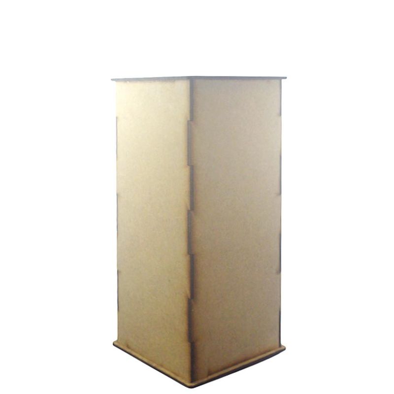 Prédio Cenário de MDF 10x10x25cm Ref.: LJ133 LJ Artesanatos (01 unidade)