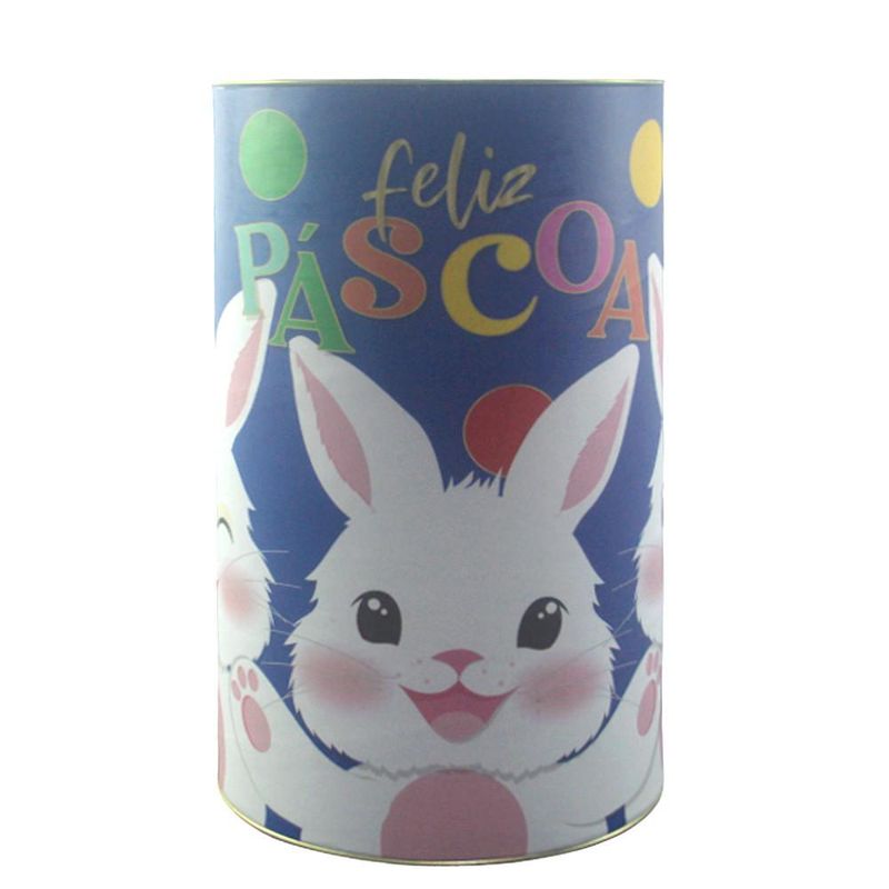 Lata P/ Ovo Felicita 500g Ref.: 1870085 12,5x22cm Cromus (01 unidade)